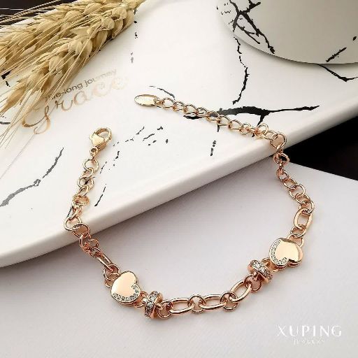 دستبند قلبی ژوپینگ کد 1382 - خرید آنلاین از گالری آداس